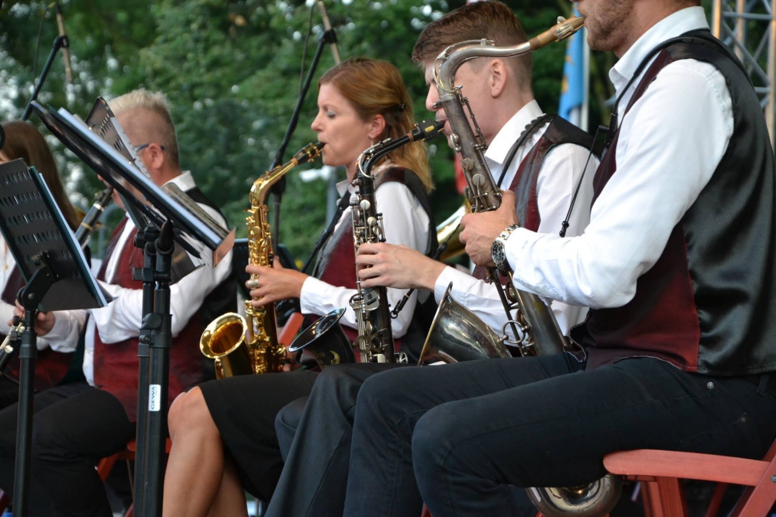 Zdjęcie w galerii na portalu naszraciborz.pl: Orkiestry dęte zagrały na Zamku Piastowskim wiadomości z regionu