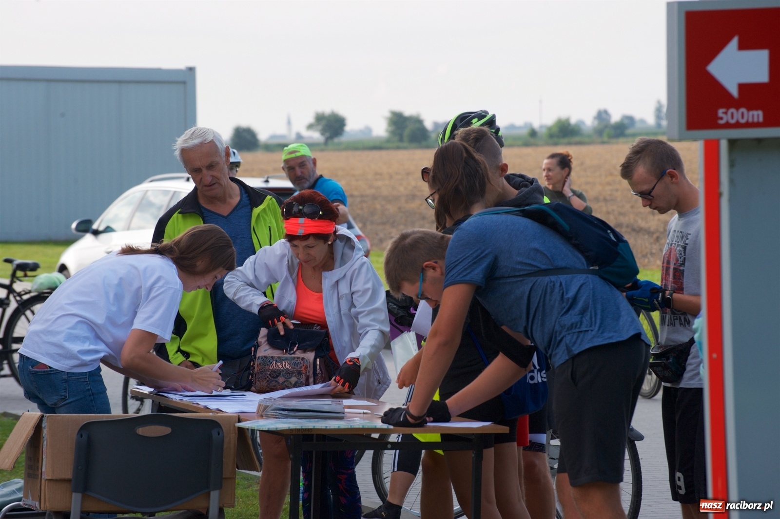 Zdjęcie w galerii na portalu naszraciborz.pl: Blisko stu rowerzystów na trasie rajdu po gm. Krzyżanowice wiadomości z regionu
