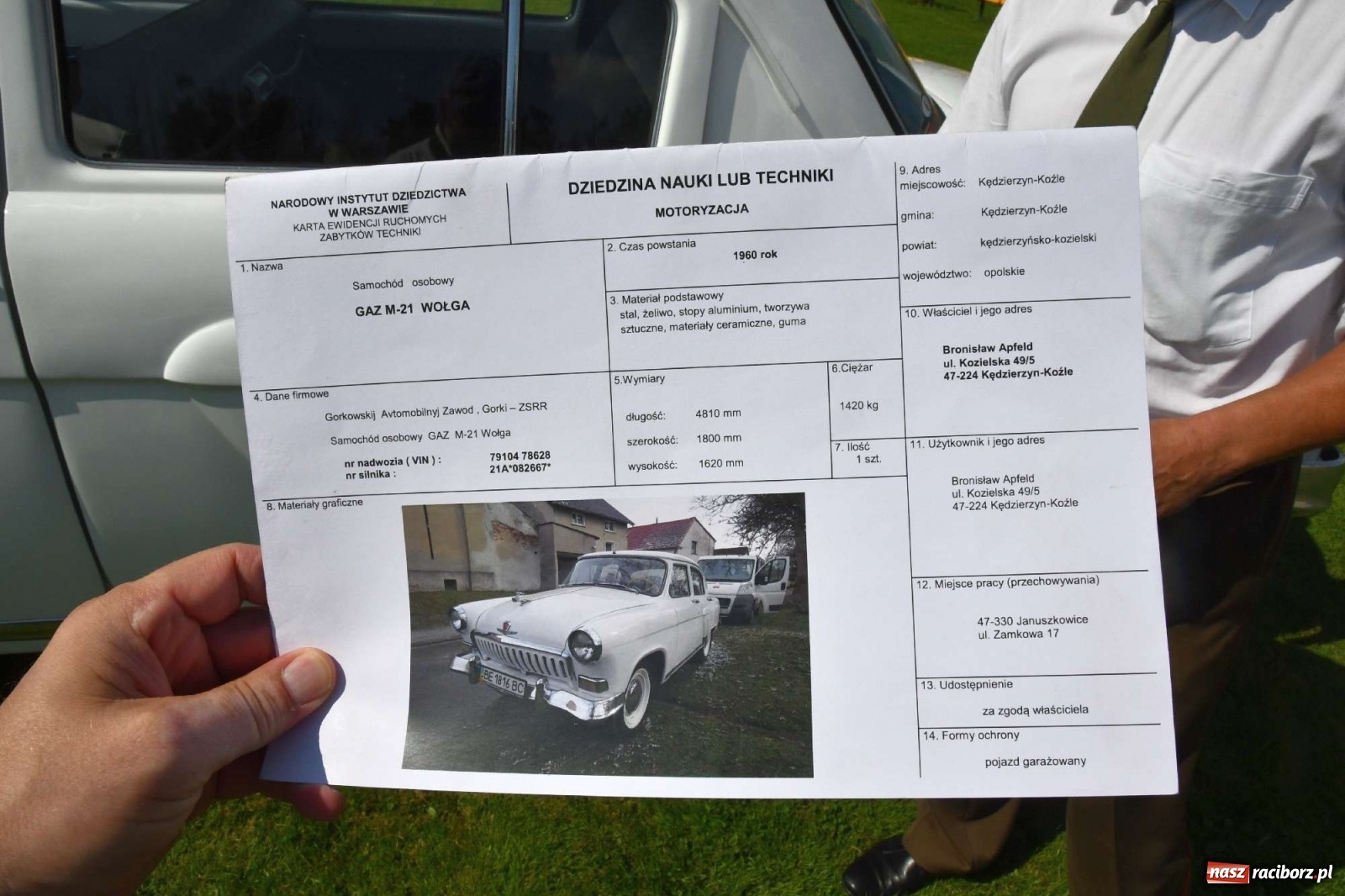 Zdjęcie w galerii na portalu naszraciborz.pl: W Zabełkowie i Tworkowie pokaz historii motoryzacji [FOTO i WIDEO] wiadomości z regionu