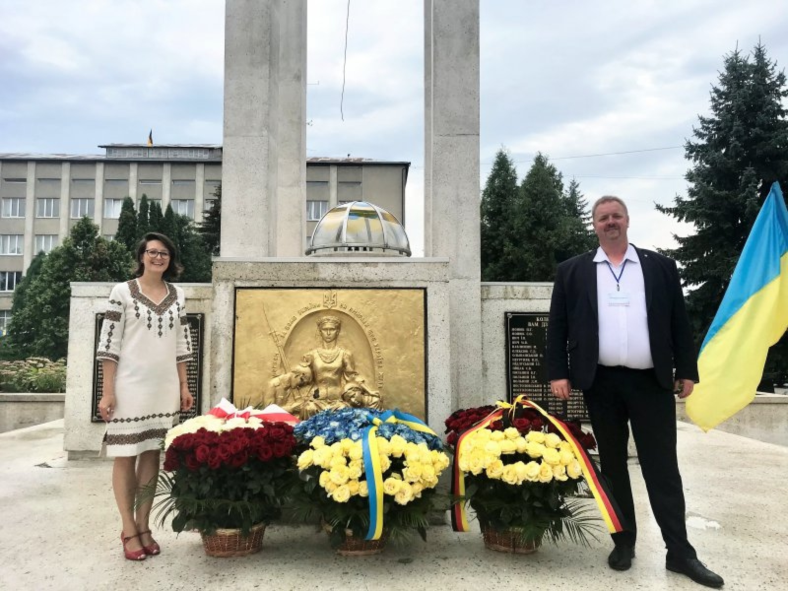 Zdjęcie w galerii na portalu naszraciborz.pl: Delegacja Raciborza na obchodach 30-lecia niepodległości Ukrainy w Tyśmienicy wiadomości z regionu