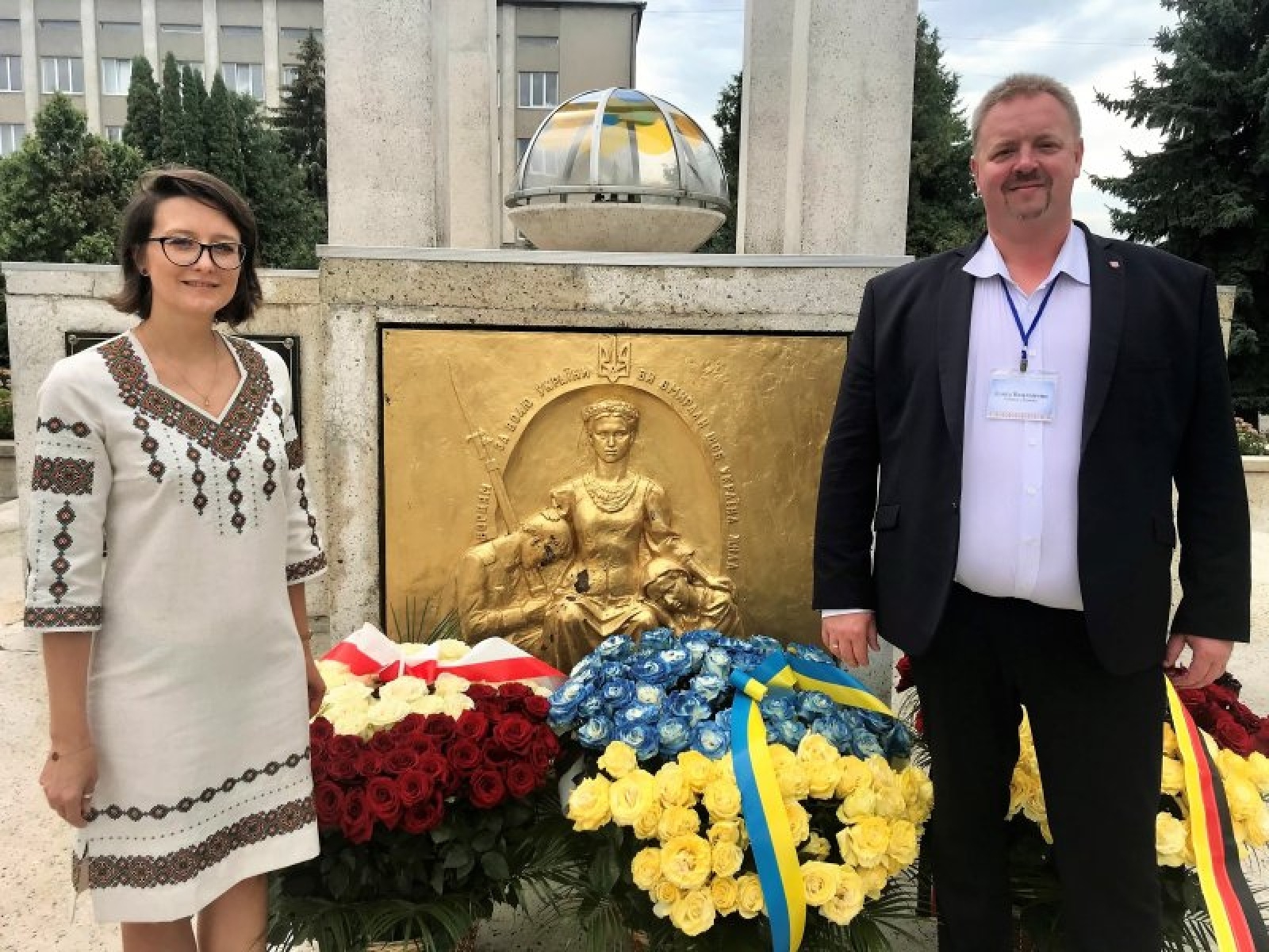 Zdjęcie w galerii na portalu naszraciborz.pl: Delegacja Raciborza na obchodach 30-lecia niepodległości Ukrainy w Tyśmienicy wiadomości z regionu