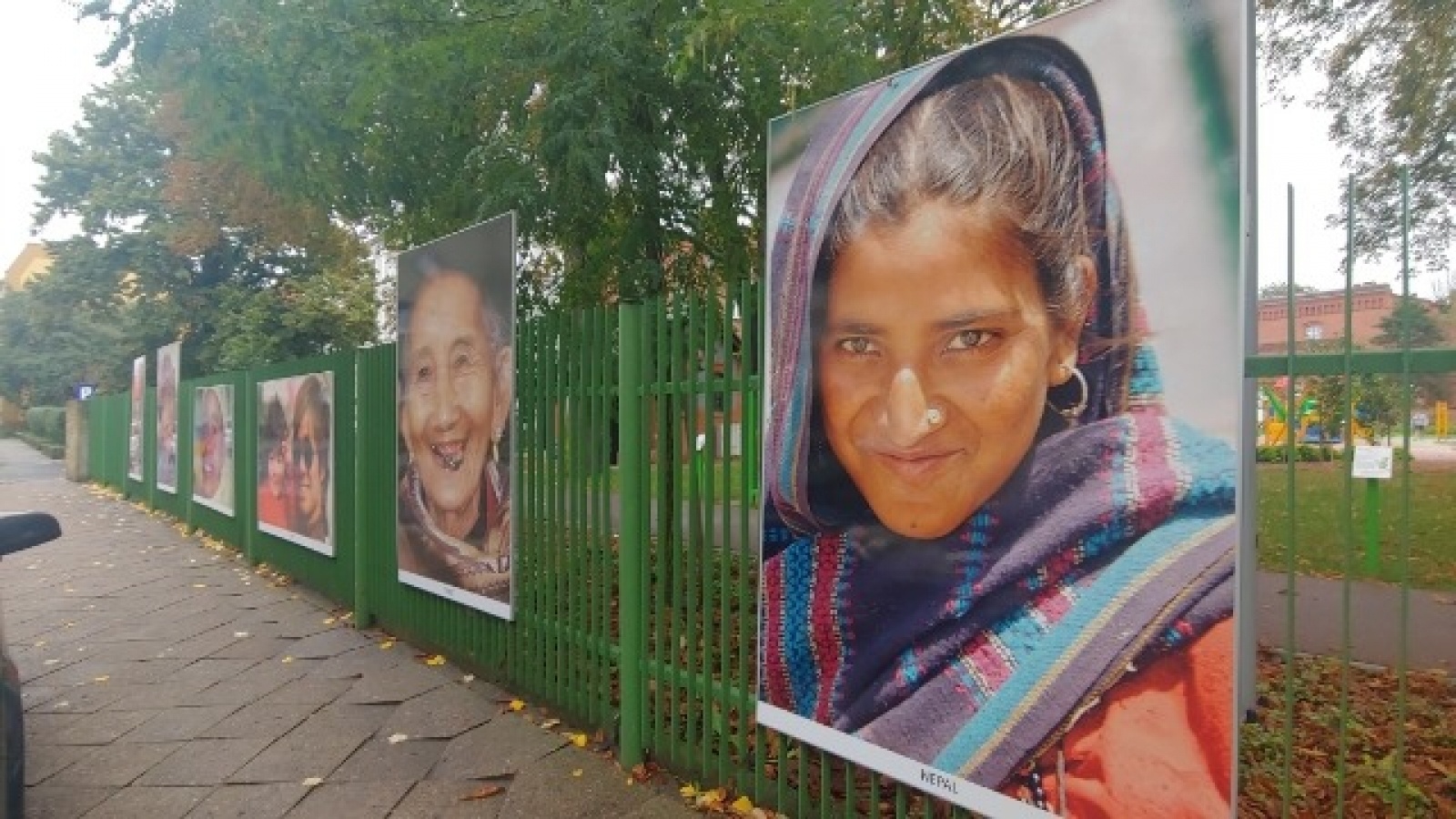 Zdjęcie w galerii na portalu naszraciborz.pl: Plenerowa wystawa Elżbiety Dzikowskiej w Raciborzu wiadomości z regionu