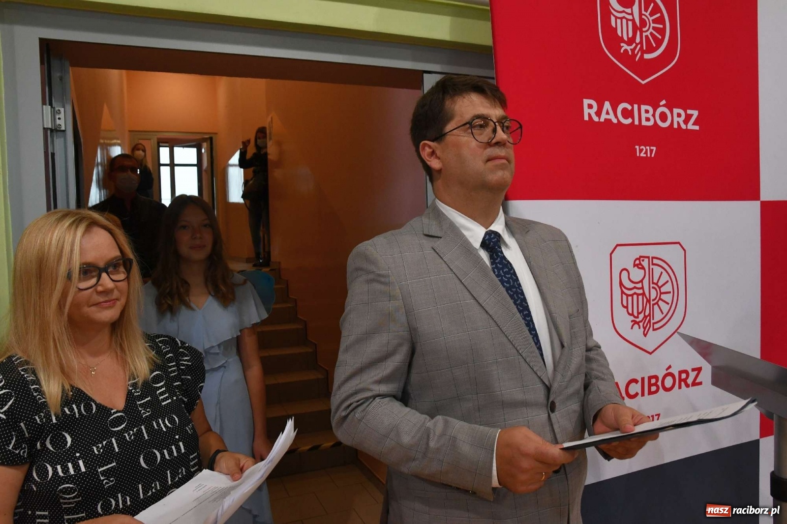 Zdjęcie w galerii na portalu naszraciborz.pl: Potrzeba inżynierów, a nie youtuberów. Miejska inauguracja roku szkolnego w Raciborzu-Brzeziu wiadomości z regionu