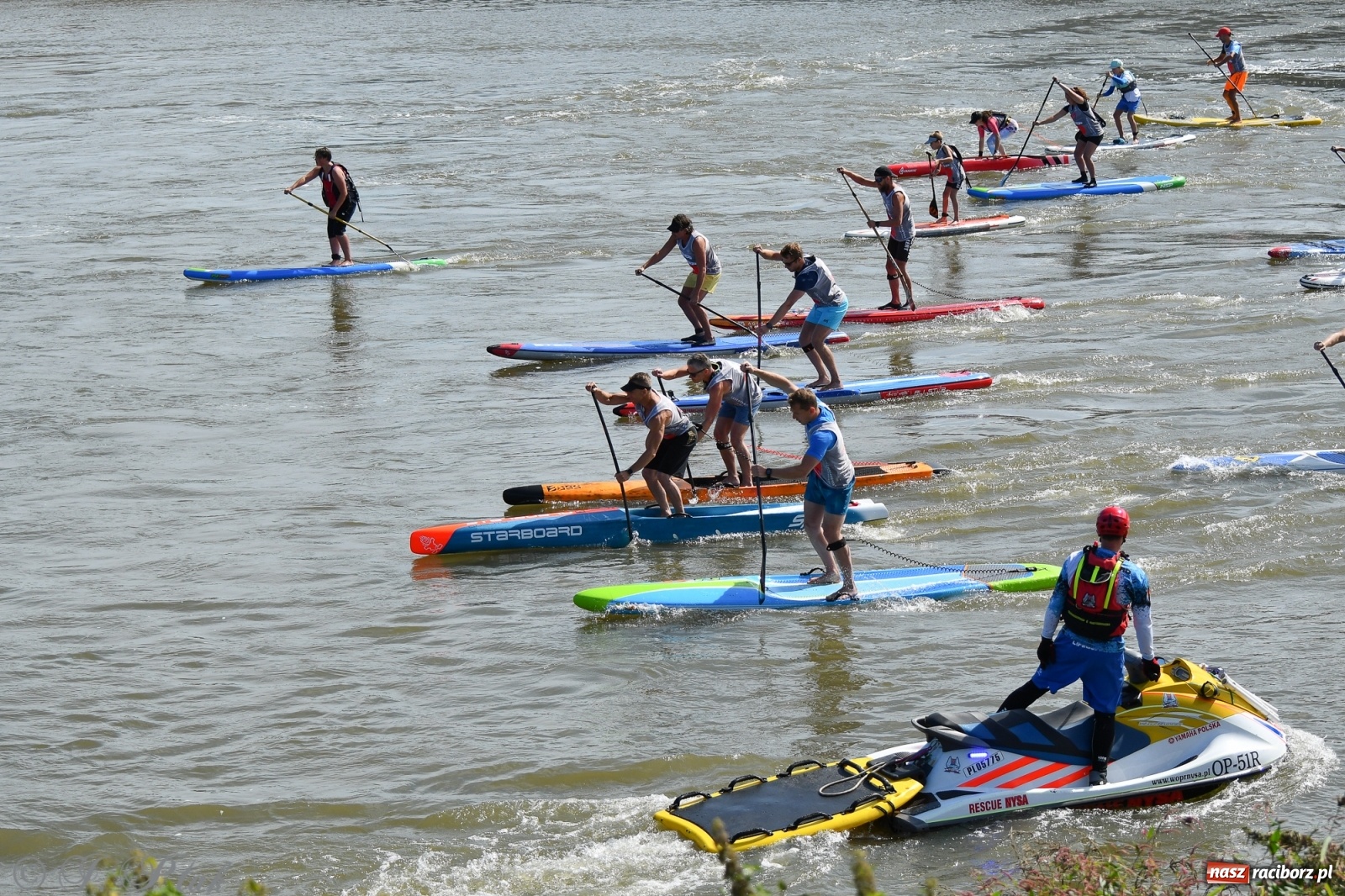 Zdjęcie w galerii na portalu naszraciborz.pl: Regaty Odra Sup Cup - long race wystartował spod zapory [FOTO i WIDEO] wiadomości z regionu