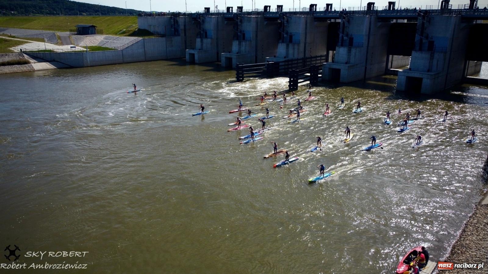 Zdjęcie w galerii na portalu naszraciborz.pl: Regaty Odra Sup Cup - long race wystartował spod zapory [FOTO i WIDEO] wiadomości z regionu