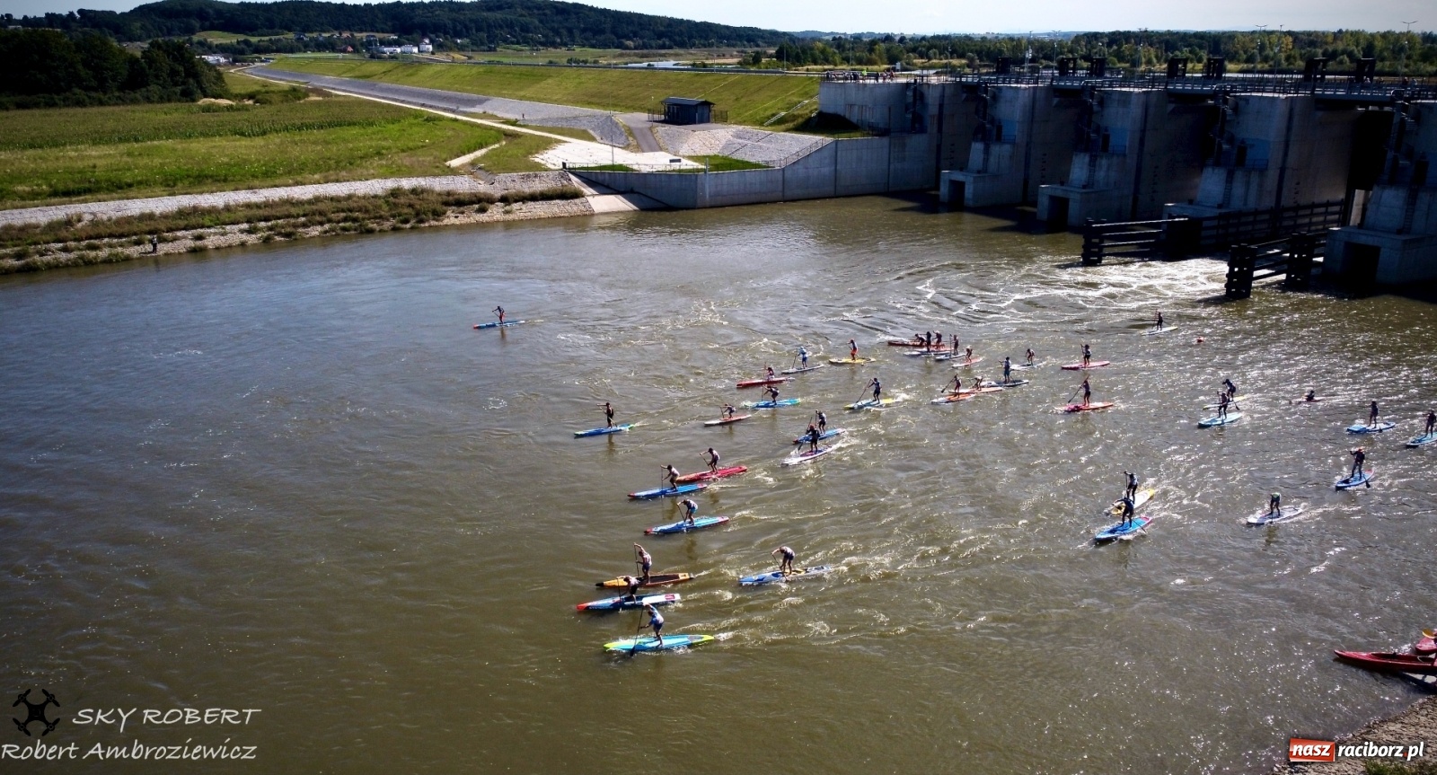 Zdjęcie w galerii na portalu naszraciborz.pl: Regaty Odra Sup Cup - long race wystartował spod zapory [FOTO i WIDEO] wiadomości z regionu