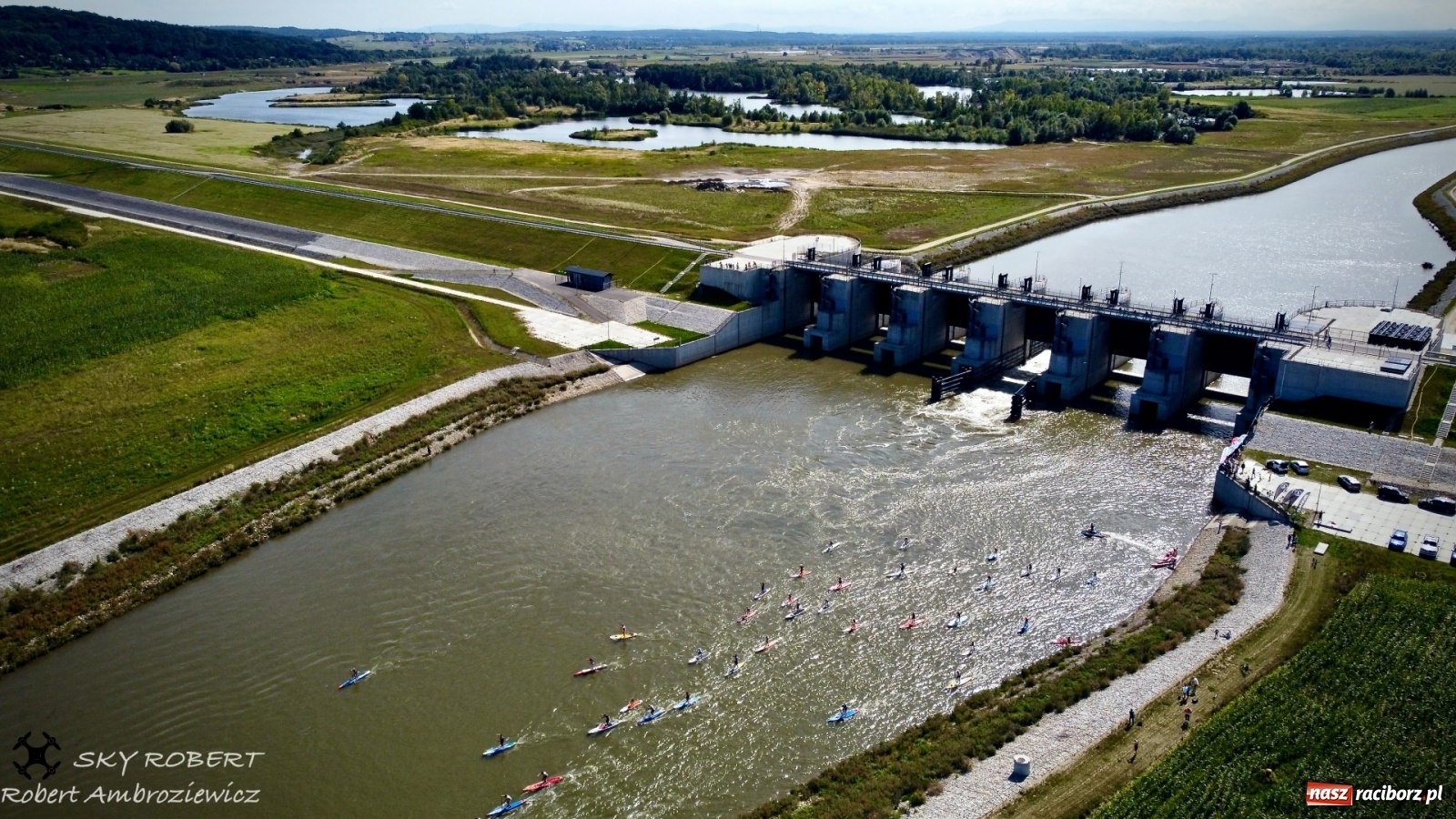Zdjęcie w galerii na portalu naszraciborz.pl: Regaty Odra Sup Cup - long race wystartował spod zapory [FOTO i WIDEO] wiadomości z regionu