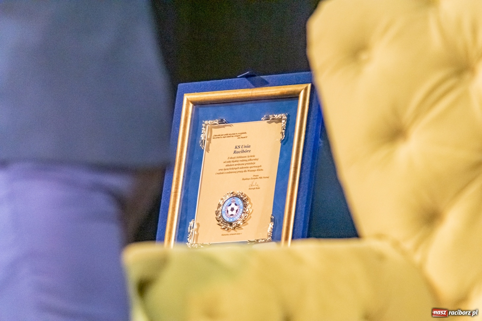 Zdjęcie w galerii na portalu naszraciborz.pl: Odznaki i dyskusja na jubileusz raciborskiej Unii [FOTO i WIDEO] wiadomości z regionu