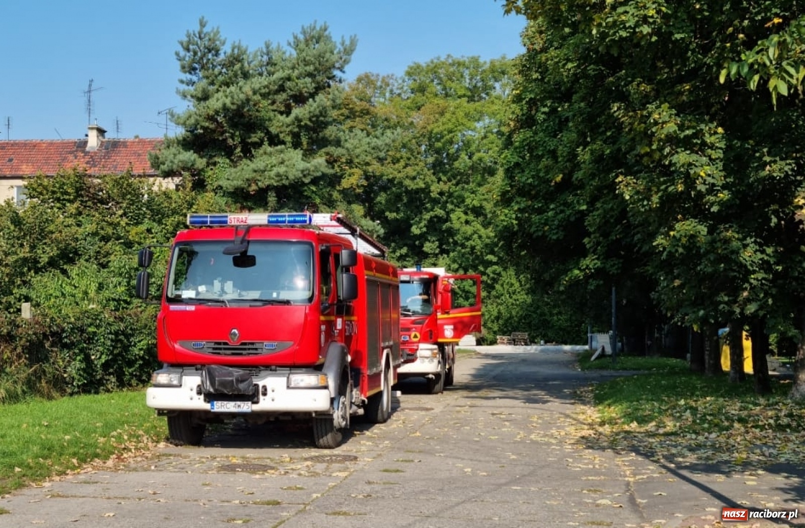Zdjęcie w galerii na portalu naszraciborz.pl: Raport 998. Czujność grzybiarzy zapobiegła tragedii. Strażacka akcja na Wandy wiadomości z regionu