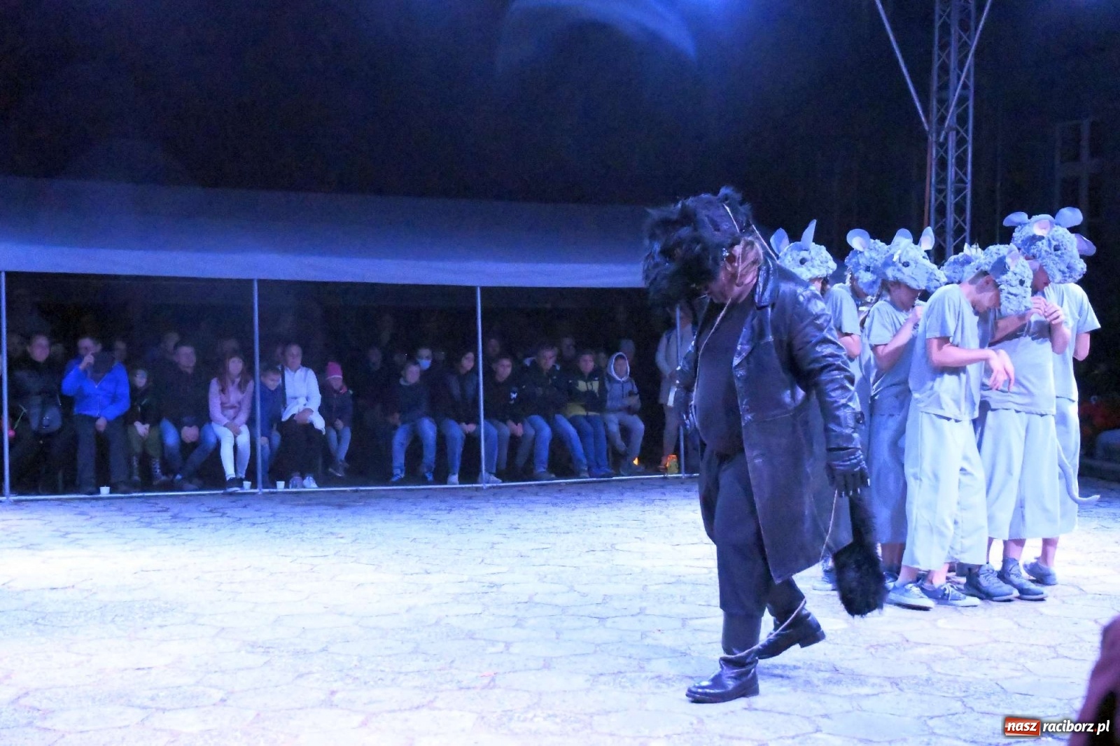 Zdjęcie w galerii na portalu naszraciborz.pl: Parada świateł i spektakl przed pałacem w Pogrzebieniu [FOTO i WIDEO] wiadomości z regionu