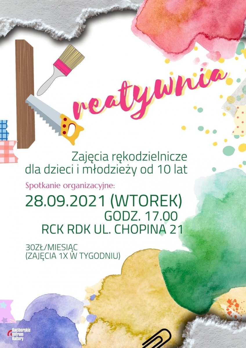 Zdjęcie w galerii na portalu naszraciborz.pl: Raciborskie Centrum Kultury rusza z ofertą zajęć artystycznych! wiadomości z regionu