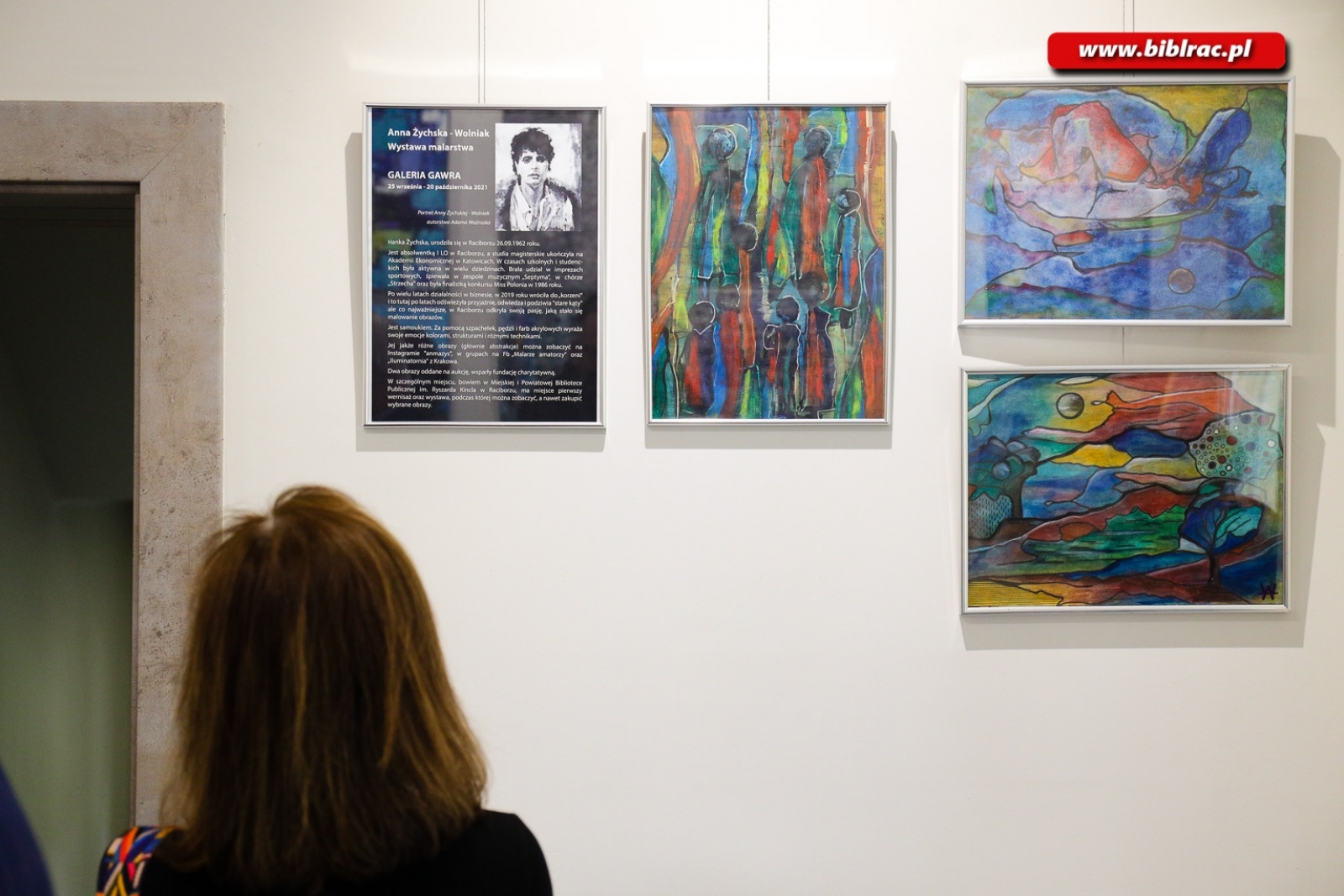 Zdjęcie w galerii na portalu naszraciborz.pl: Wernisaż wystawy Anny Żychskiej w Galerii Gawra - relacja wiadomości z regionu