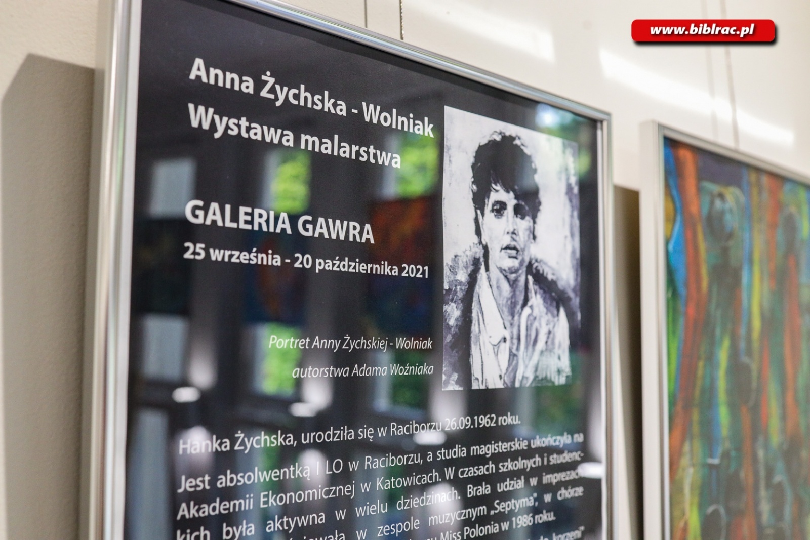 Zdjęcie w galerii na portalu naszraciborz.pl: Wernisaż wystawy Anny Żychskiej w Galerii Gawra - relacja wiadomości z regionu