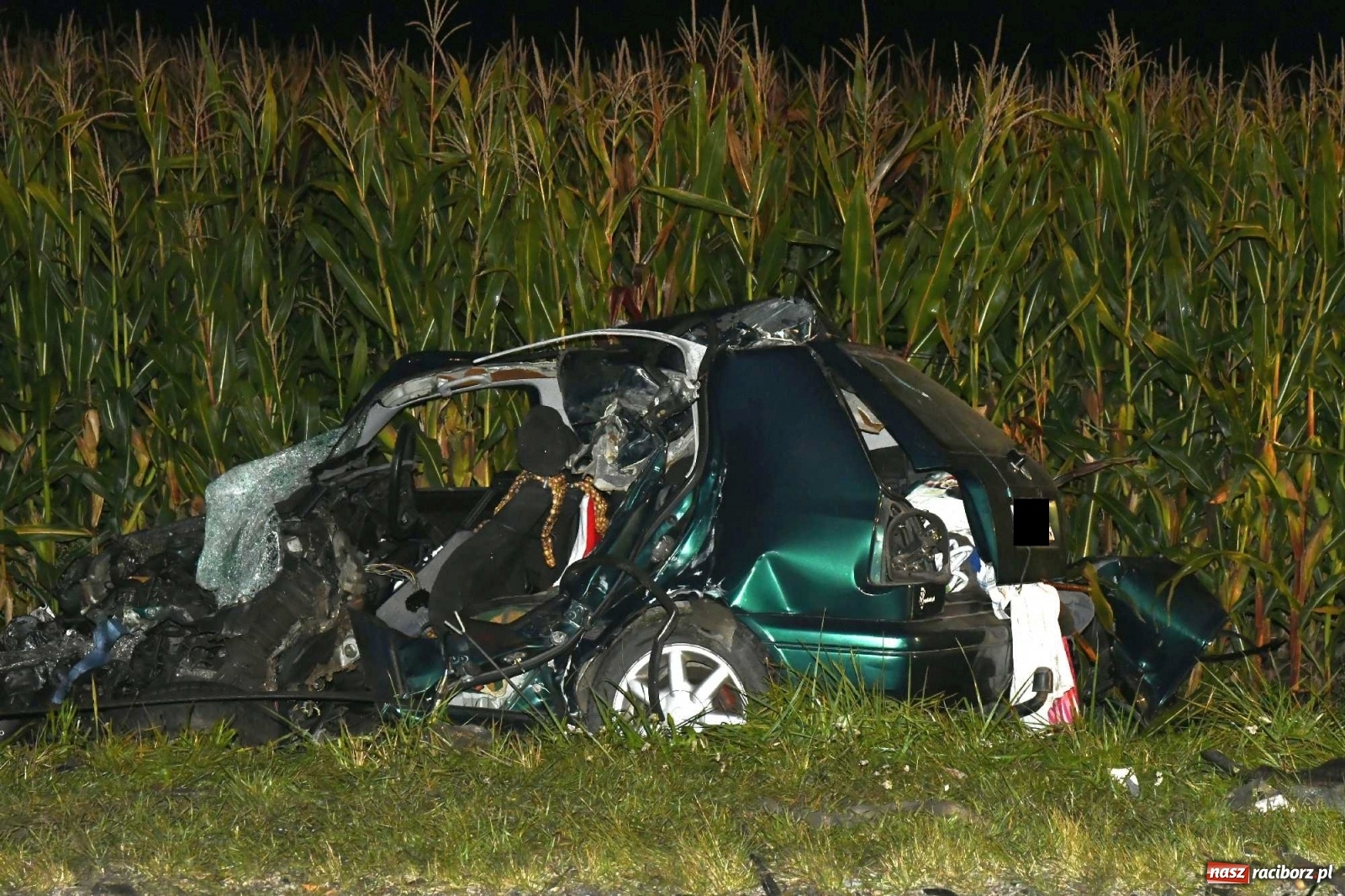 Zdjęcie w galerii na portalu naszraciborz.pl: DK 45 Racibórz-Opole. Tragiczny wypadek w Rudniku wiadomości z regionu