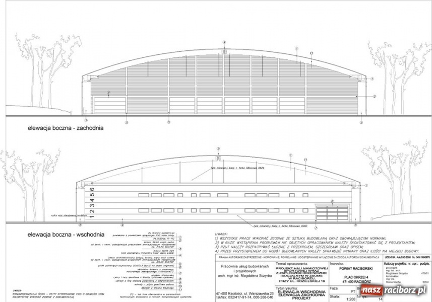 Zdjęcie w galerii na portalu naszraciborz.pl: Nowa hala lekkoatletyczna na jesień wiadomości z regionu