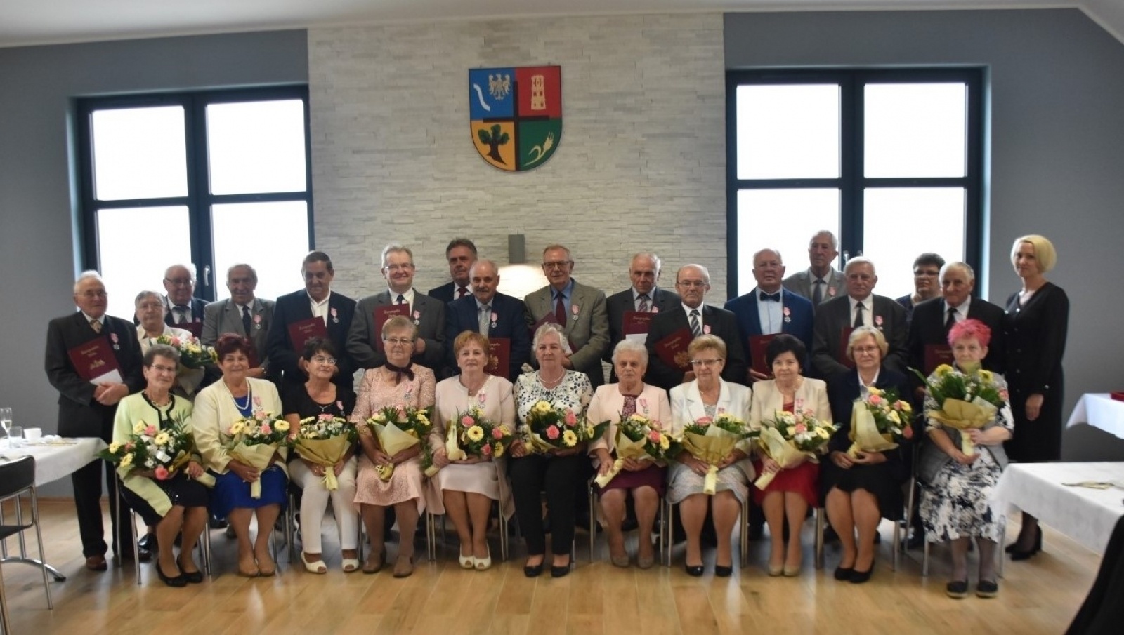 Zdjęcie w galerii na portalu naszraciborz.pl: Złote Gody w gm. Krzyżanowice. Medale wręczono w Rudyszwałdzie wiadomości z regionu