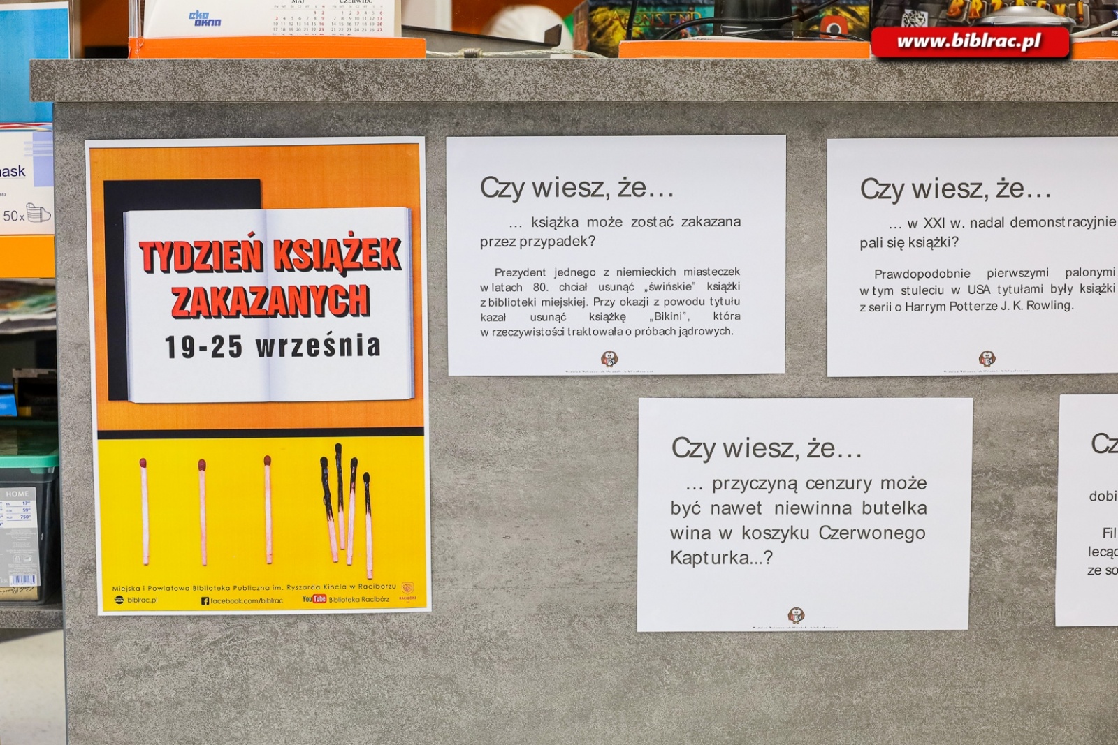 Zdjęcie w galerii na portalu naszraciborz.pl: Zakazane książki w raciborskiej bibliotece wiadomości z regionu