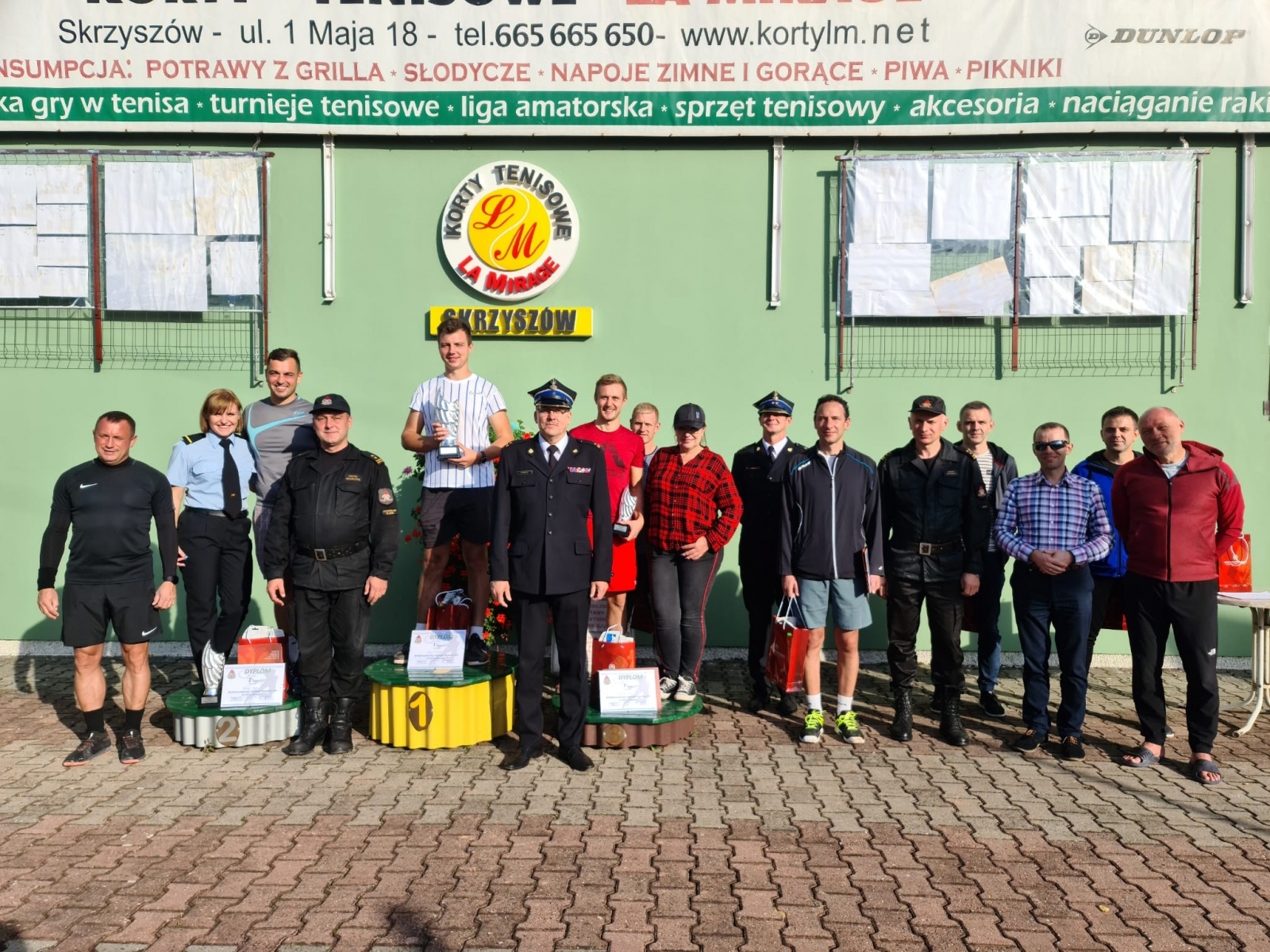 Zdjęcie w galerii na portalu naszraciborz.pl: Strażak z Raciborza wicemistrzem Śląska w tenisie ziemnym wiadomości z regionu