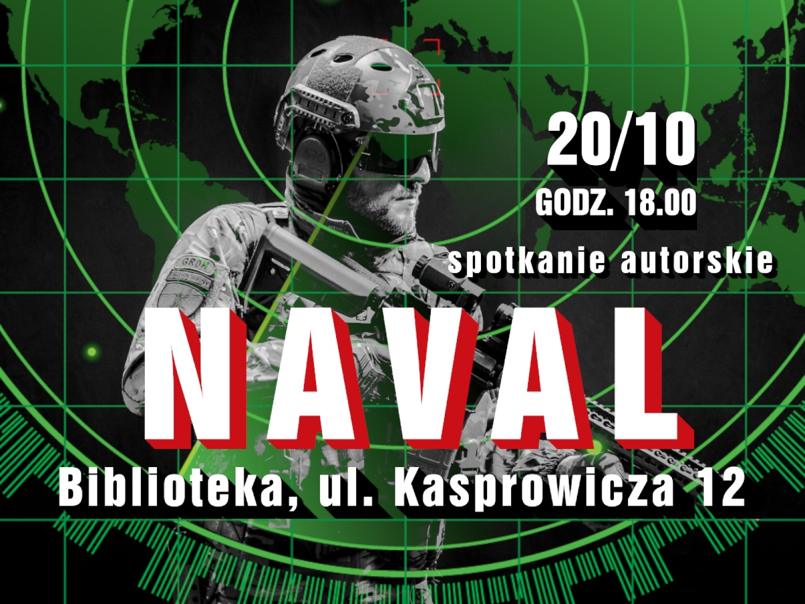 Zdjęcie w galerii na portalu naszraciborz.pl: NAVAL – żołnierz, który pisze książki ponownie w raciborskiej bibliotece wiadomości z regionu