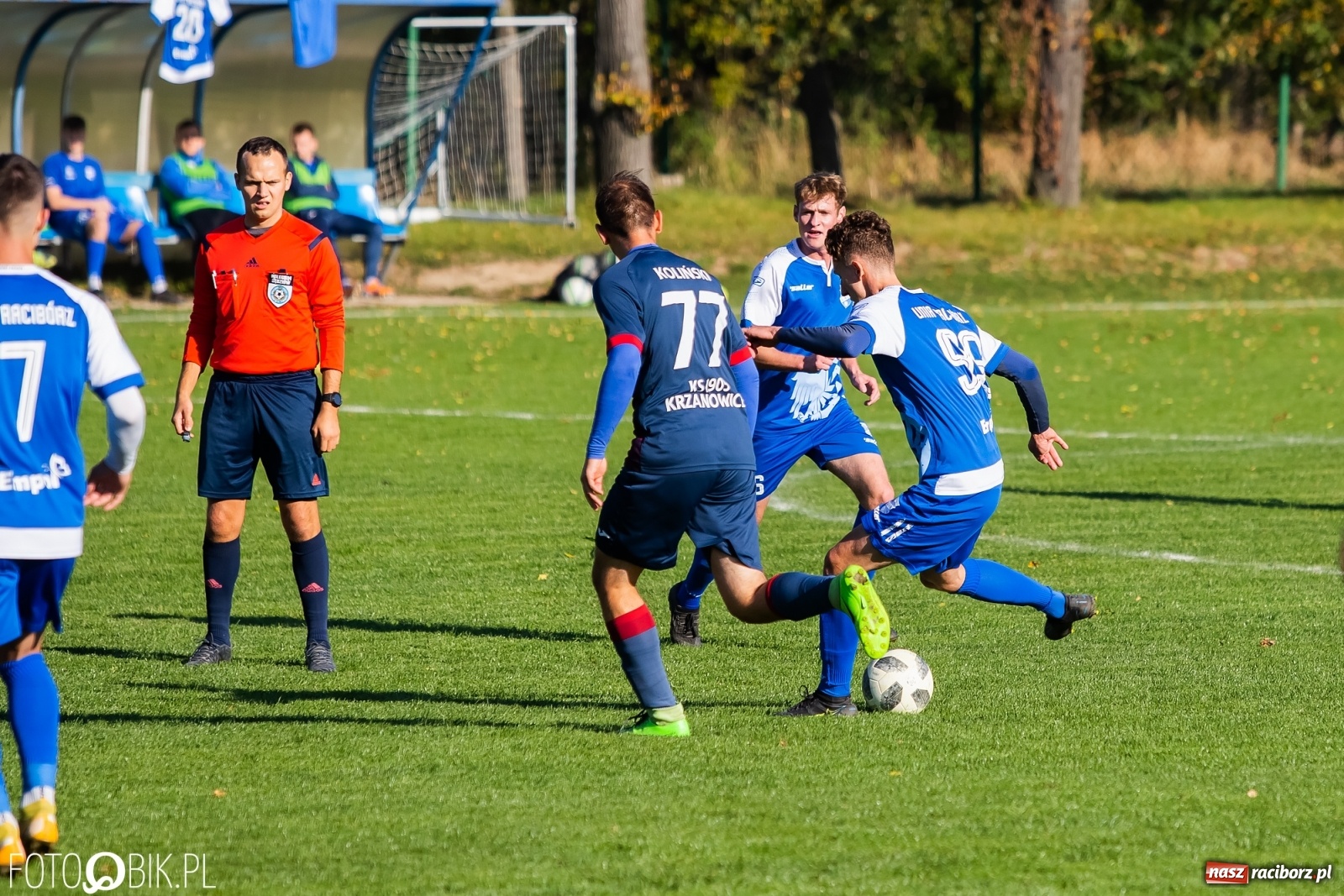 Zdjęcie w galerii na portalu naszraciborz.pl: Pogrom w Krzanowicach. Kolejne trzy punkty Unii Racibórz [FOTO] wiadomości z regionu
