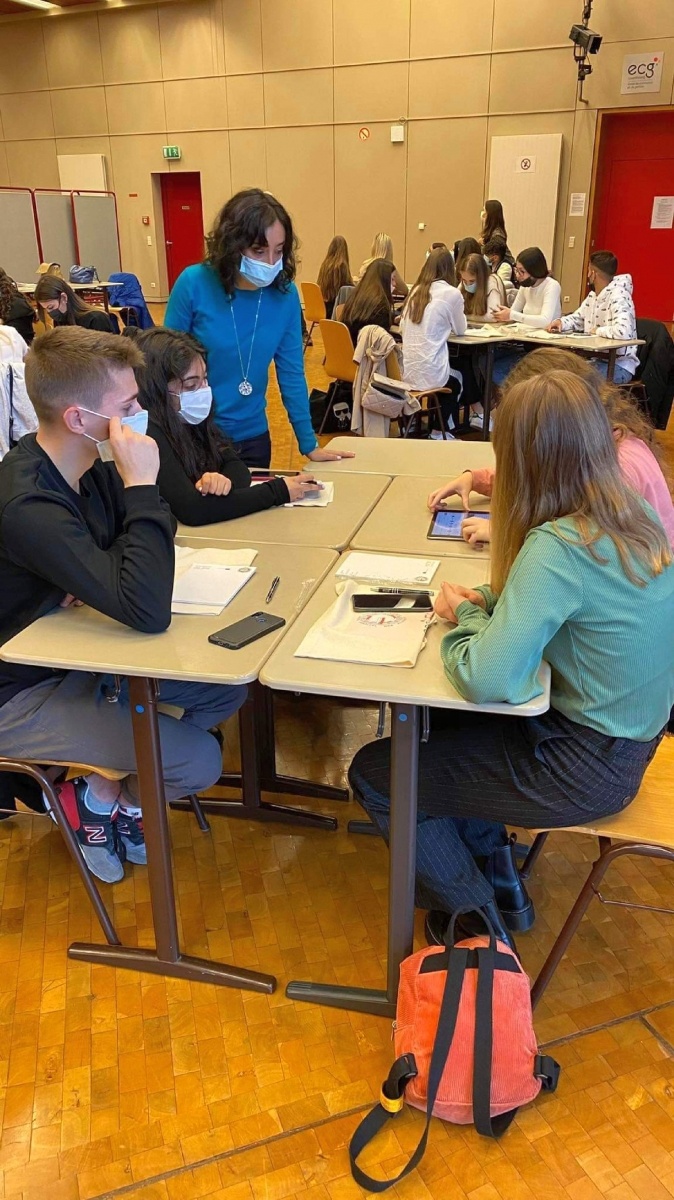 Zdjęcie w galerii na portalu naszraciborz.pl: Młodzież z Kasprowicza w luksemburskiej Ecole de Gestion et de Commerce wiadomości z regionu