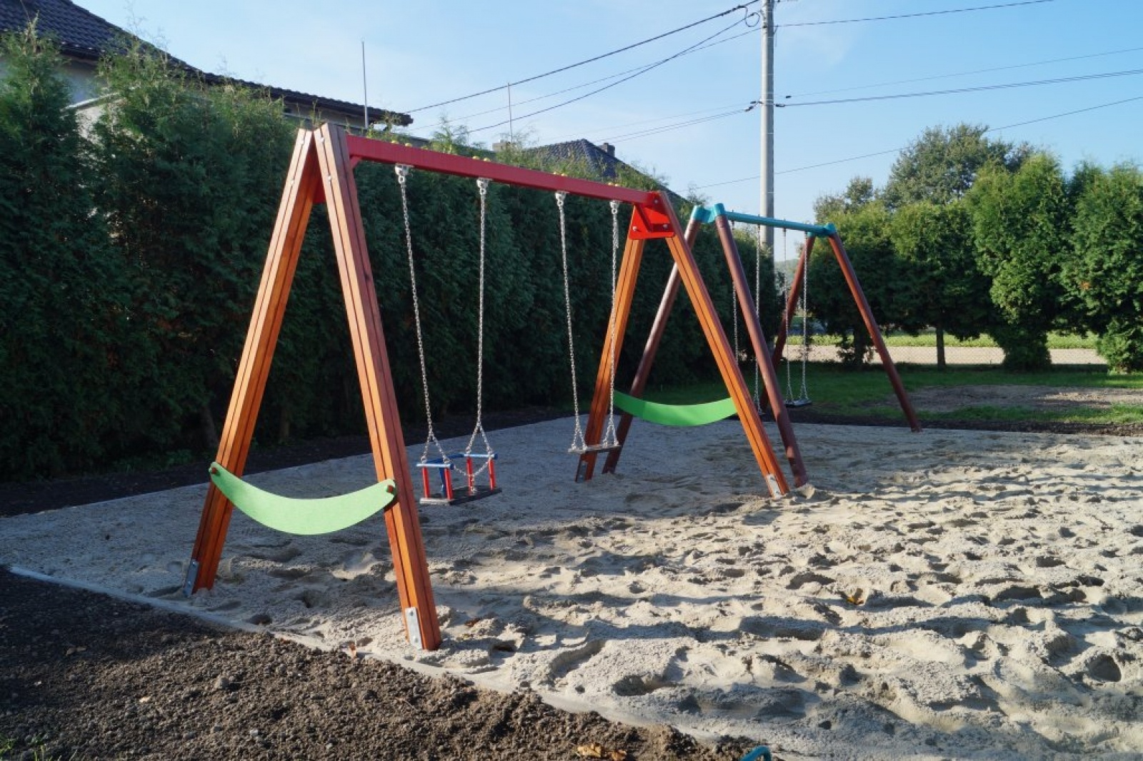 Zdjęcie w galerii na portalu naszraciborz.pl: Zmodernizowano plac zabaw przy przedszkolu w Łęgu wiadomości z regionu