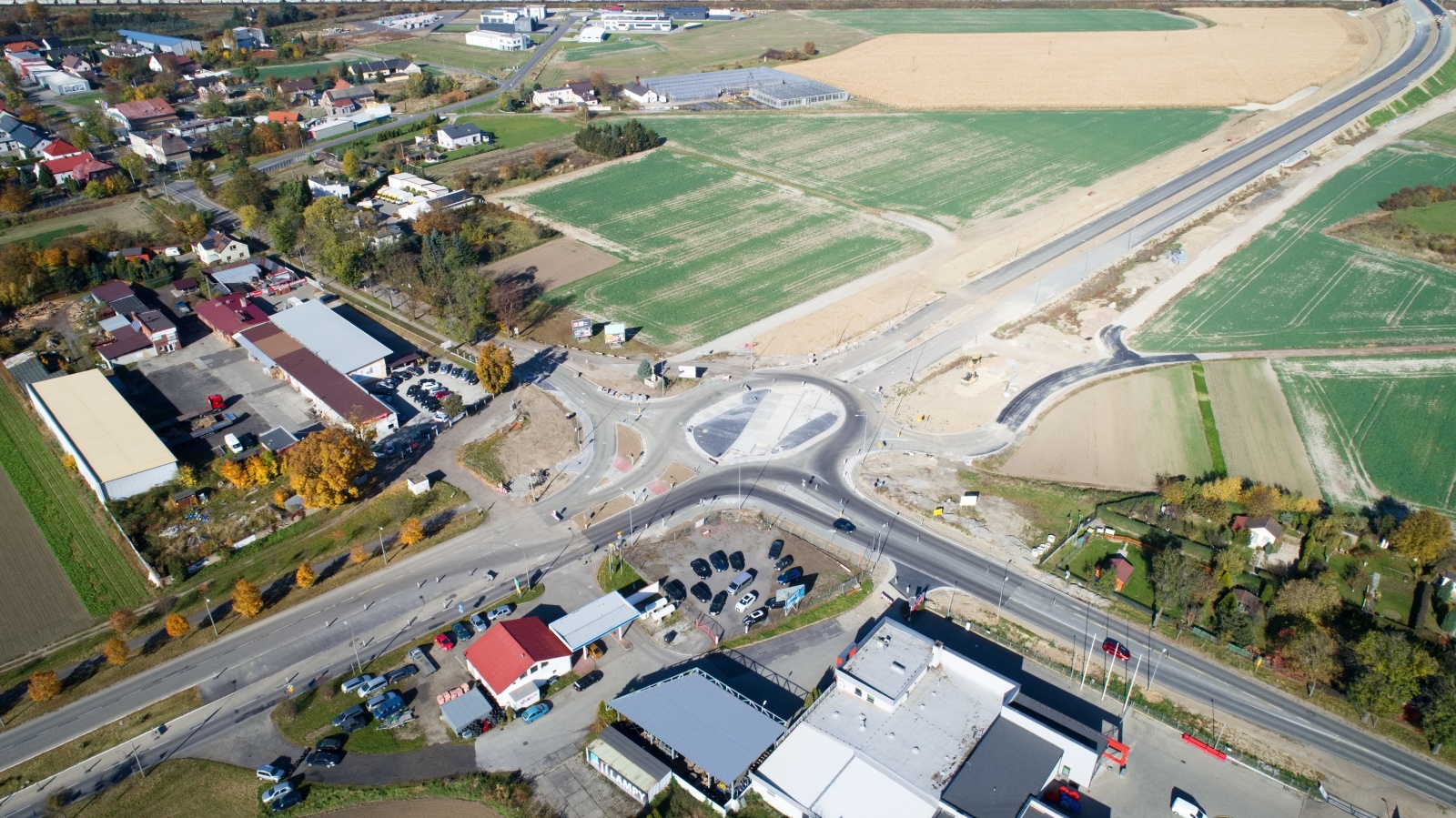 Zdjęcie w galerii na portalu naszraciborz.pl: Wschodnia obwodnica Raciborza [FOTO i WIDEO z 24.10.2021] wiadomości z regionu