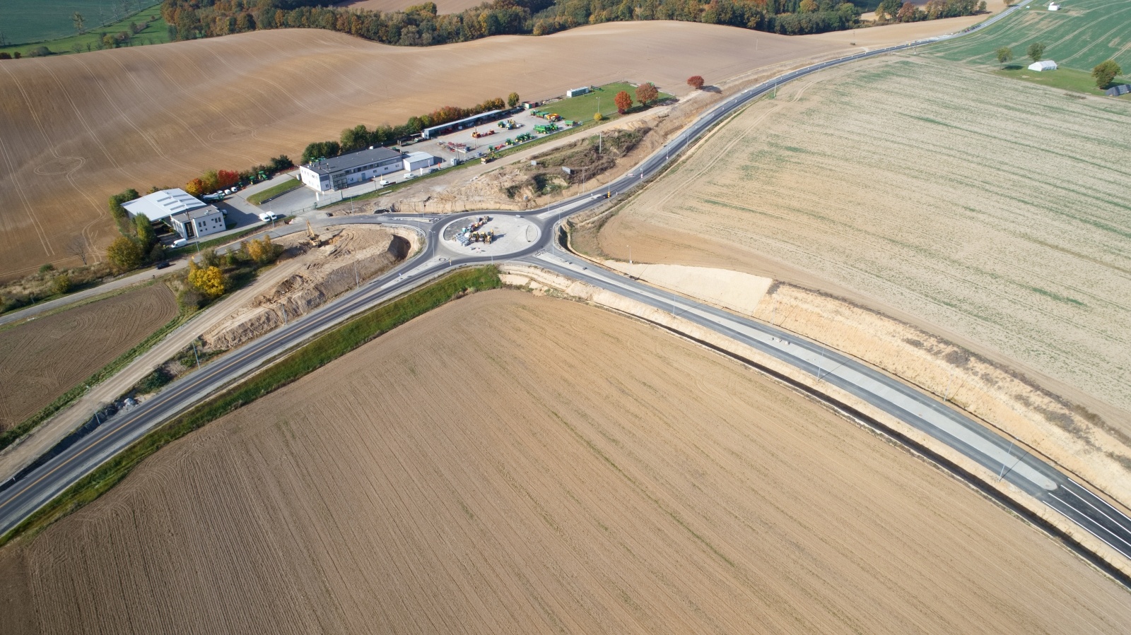 Zdjęcie w galerii na portalu naszraciborz.pl: Wschodnia obwodnica Raciborza [FOTO i WIDEO z 24.10.2021] wiadomości z regionu