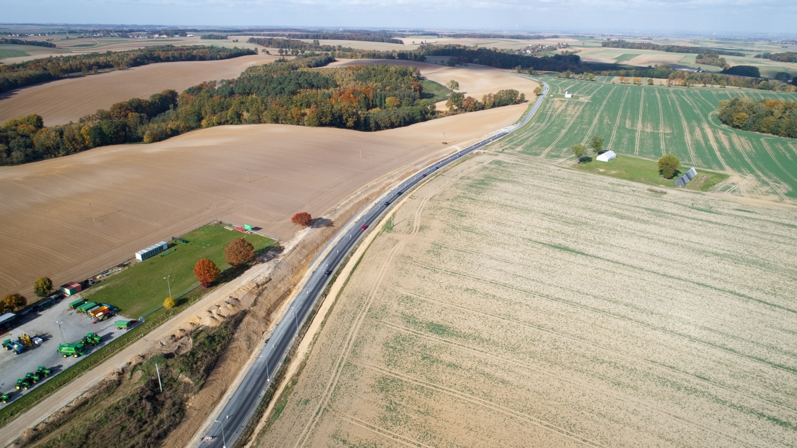 Zdjęcie w galerii na portalu naszraciborz.pl: Wschodnia obwodnica Raciborza [FOTO i WIDEO z 24.10.2021] wiadomości z regionu