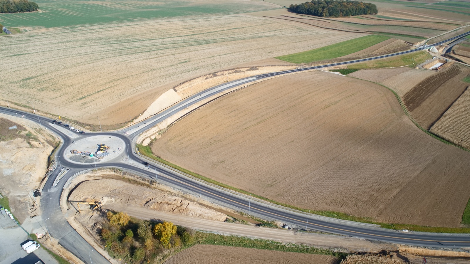 Zdjęcie w galerii na portalu naszraciborz.pl: Wschodnia obwodnica Raciborza [FOTO i WIDEO z 24.10.2021] wiadomości z regionu