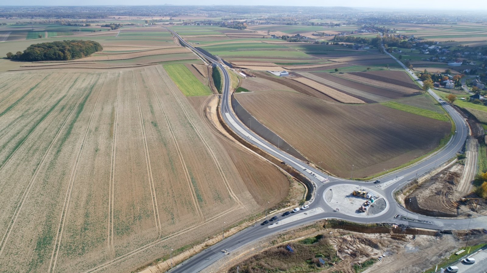 Zdjęcie w galerii na portalu naszraciborz.pl: Wschodnia obwodnica Raciborza [FOTO i WIDEO z 24.10.2021] wiadomości z regionu