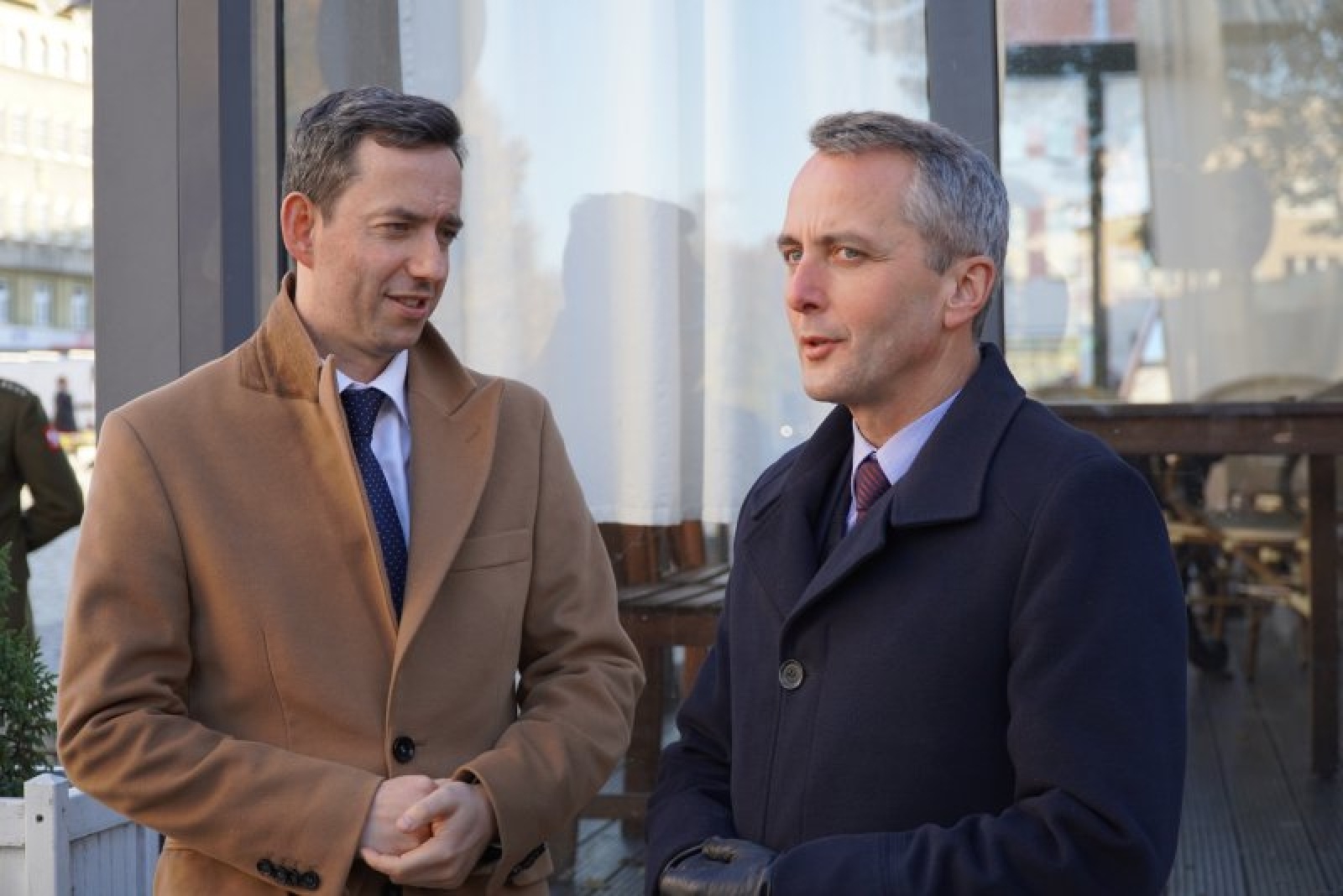 Zdjęcie w galerii na portalu naszraciborz.pl: Połączył ich Gowin. Wiceminister obrony gościem prezydenta Raciborza wiadomości z regionu