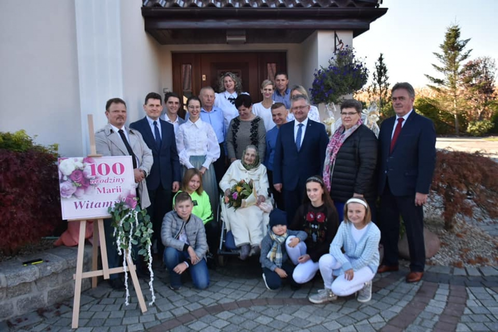 Zdjęcie w galerii na portalu naszraciborz.pl: W Bieńkowicach hucznie obchodzono setne urodziny Marii Korzonek wiadomości z regionu