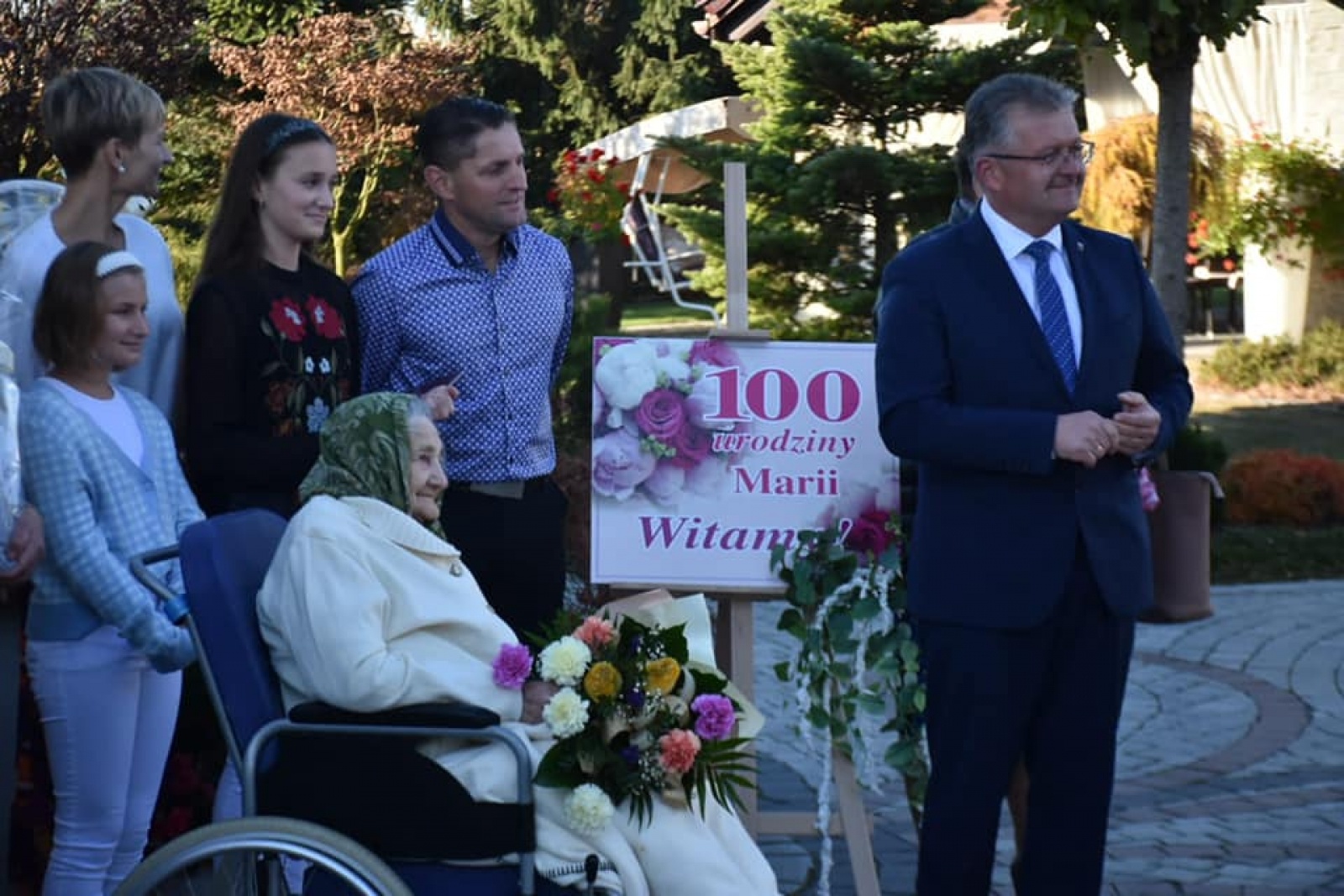 Zdjęcie w galerii na portalu naszraciborz.pl: W Bieńkowicach hucznie obchodzono setne urodziny Marii Korzonek wiadomości z regionu