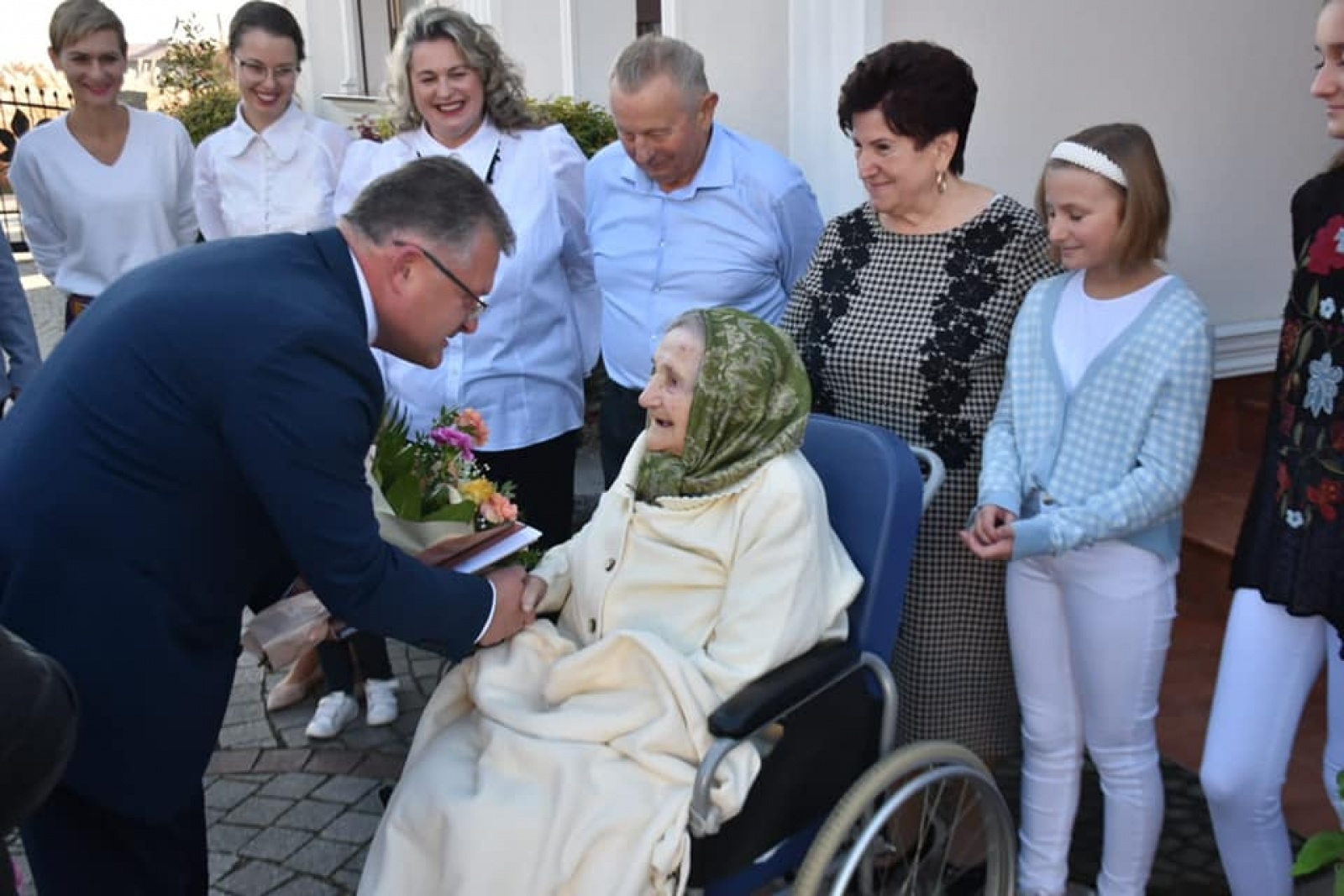 Zdjęcie w galerii na portalu naszraciborz.pl: W Bieńkowicach hucznie obchodzono setne urodziny Marii Korzonek wiadomości z regionu