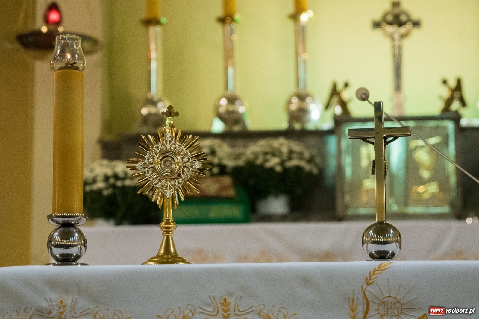 Zdjęcie w galerii na portalu naszraciborz.pl: Do kościoła Najświętszego Serca Pana Jezusa wprowadzono relikwie wiadomości z regionu