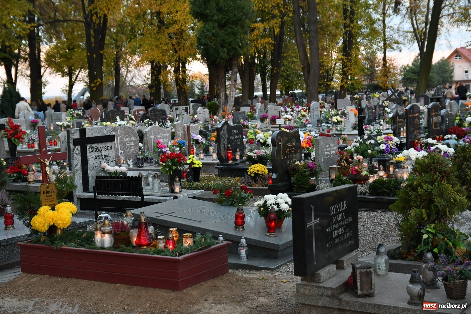 Zdjęcie w galerii na portalu naszraciborz.pl: Procesja na Wszystkich Świętych na cmentarzu Jeruzalem [WIDEO] wiadomości z regionu