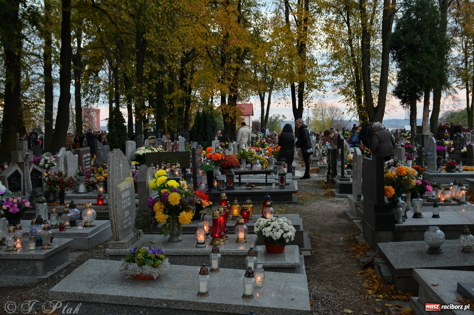 Zdjęcie w galerii na portalu naszraciborz.pl: Procesja na Wszystkich Świętych na cmentarzu Jeruzalem [WIDEO] wiadomości z regionu
