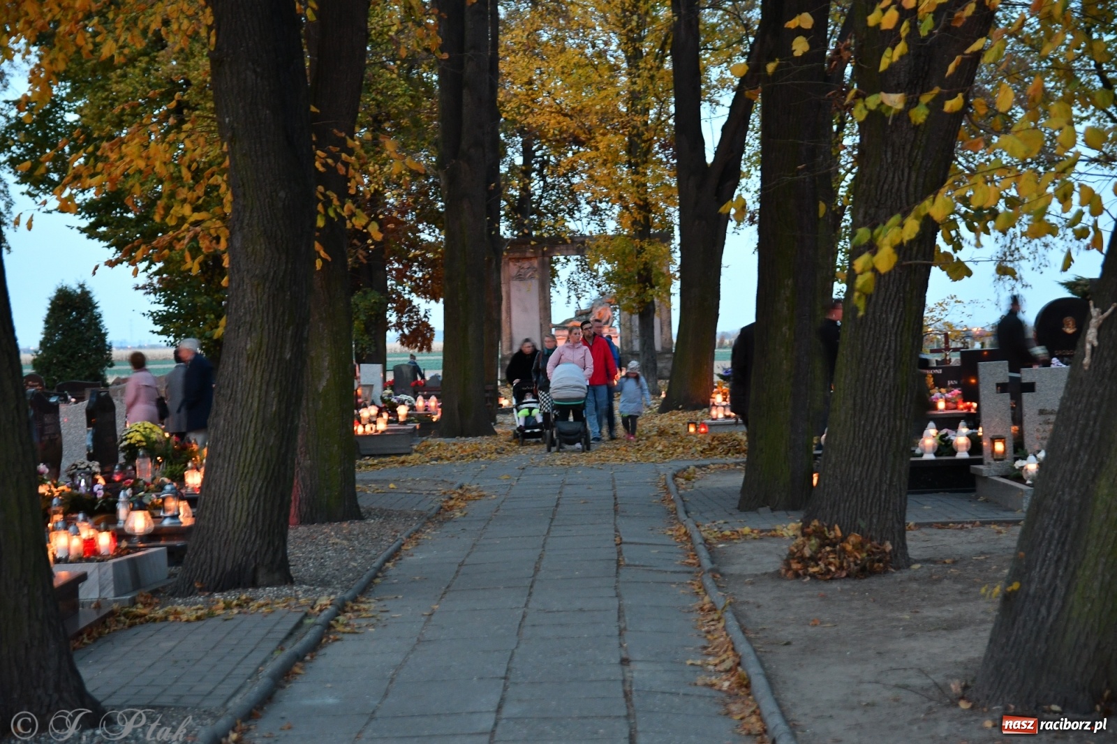 Zdjęcie w galerii na portalu naszraciborz.pl: Procesja na Wszystkich Świętych na cmentarzu Jeruzalem [WIDEO] wiadomości z regionu