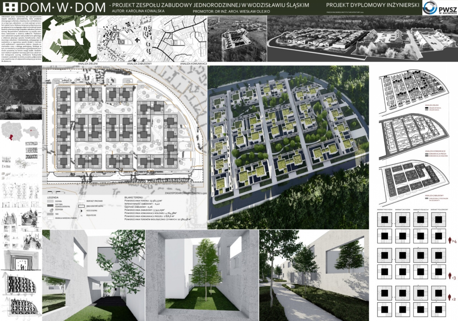 Zdjęcie w galerii na portalu naszraciborz.pl: Dyplom Roku 2020. Instytut Architektury PWSZ Racibórz doceniony wiadomości z regionu