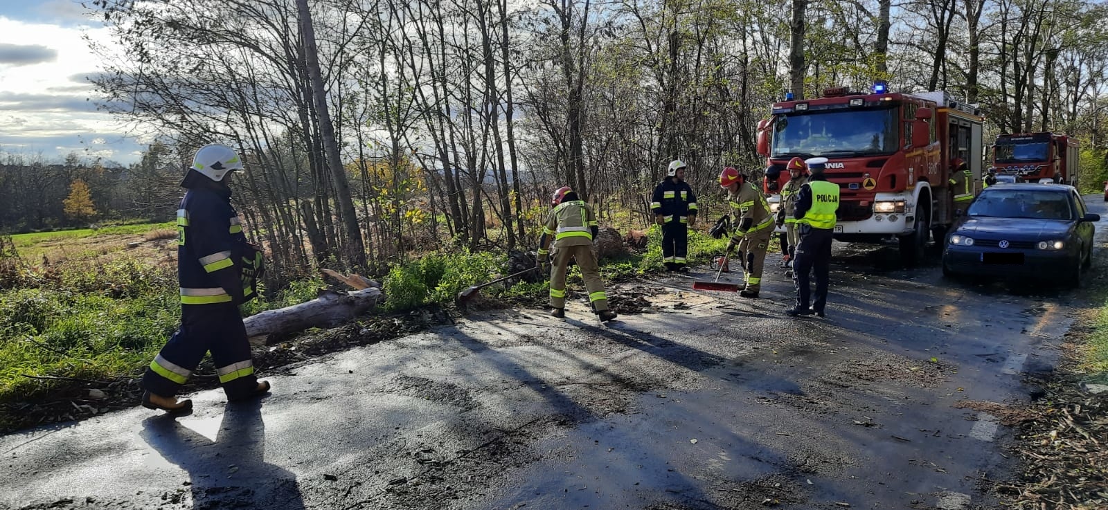 Zdjęcie w galerii na portalu naszraciborz.pl: Raport 998. Silny wiatr dał się we znaki strażakom wiadomości z regionu