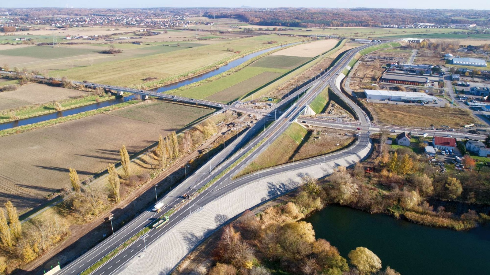 Zdjęcie w galerii na portalu naszraciborz.pl: Raport z budowy wschodniej obwodnicy Raciborza [WIDEO 06.11.2021] wiadomości z regionu