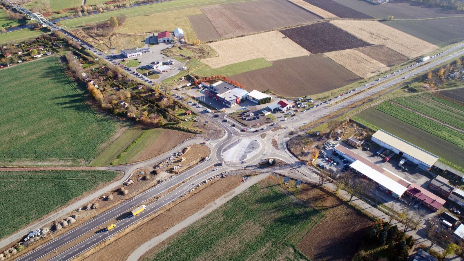 Zdjęcie w galerii na portalu naszraciborz.pl: Raport z budowy wschodniej obwodnicy Raciborza [WIDEO 06.11.2021] wiadomości z regionu