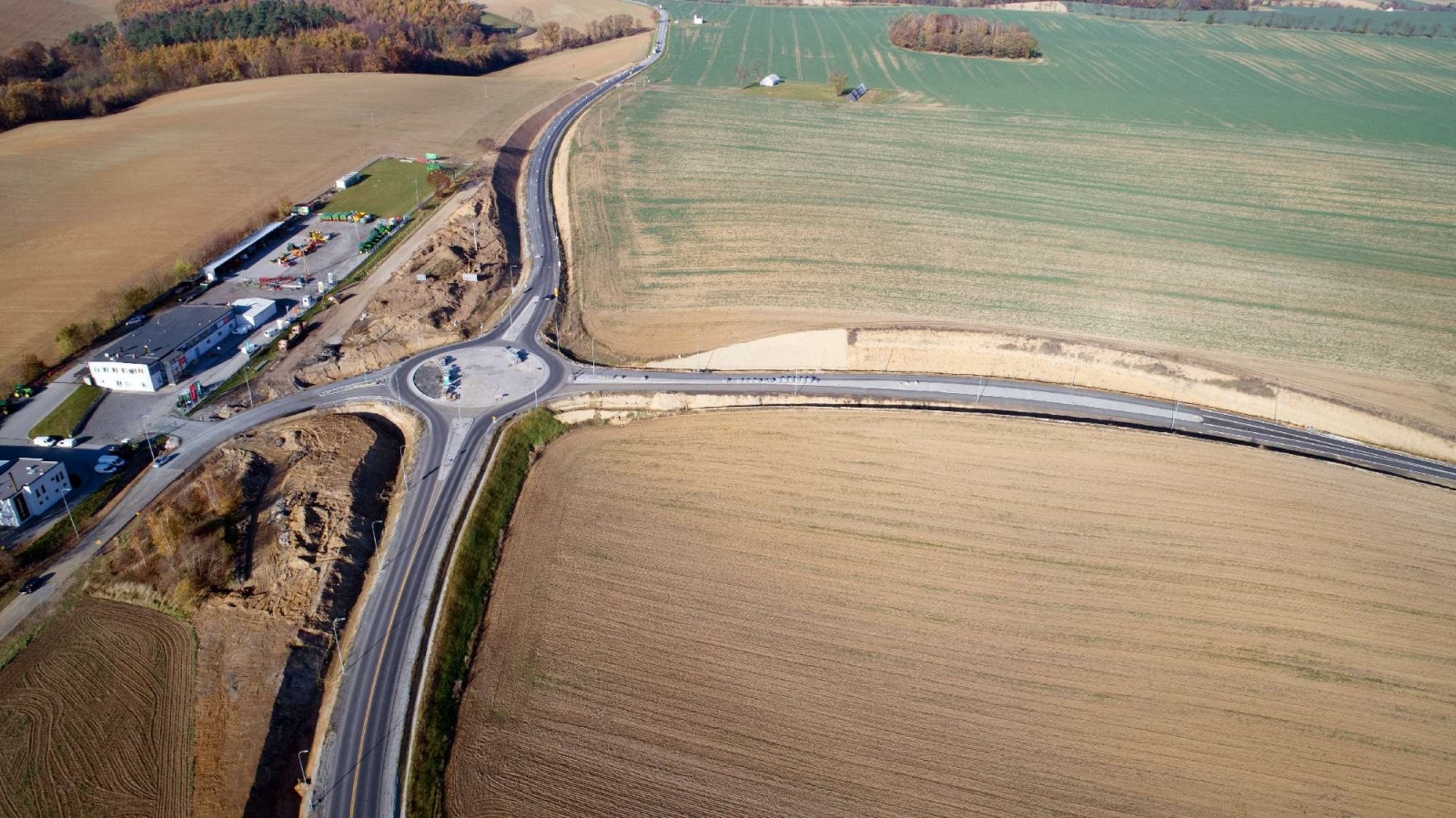 Zdjęcie w galerii na portalu naszraciborz.pl: Raport z budowy wschodniej obwodnicy Raciborza [WIDEO 06.11.2021] wiadomości z regionu