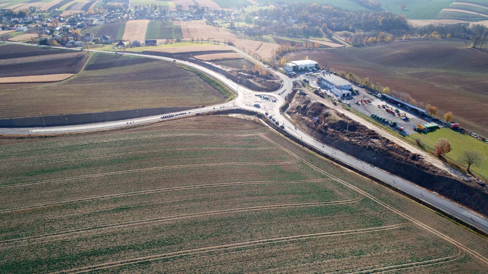 Zdjęcie w galerii na portalu naszraciborz.pl: Raport z budowy wschodniej obwodnicy Raciborza [WIDEO 06.11.2021] wiadomości z regionu
