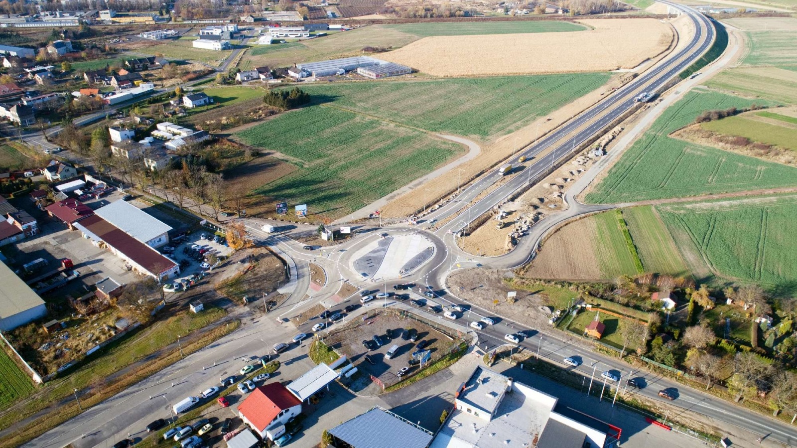 Zdjęcie w galerii na portalu naszraciborz.pl: Raport z budowy wschodniej obwodnicy Raciborza [WIDEO 06.11.2021] wiadomości z regionu