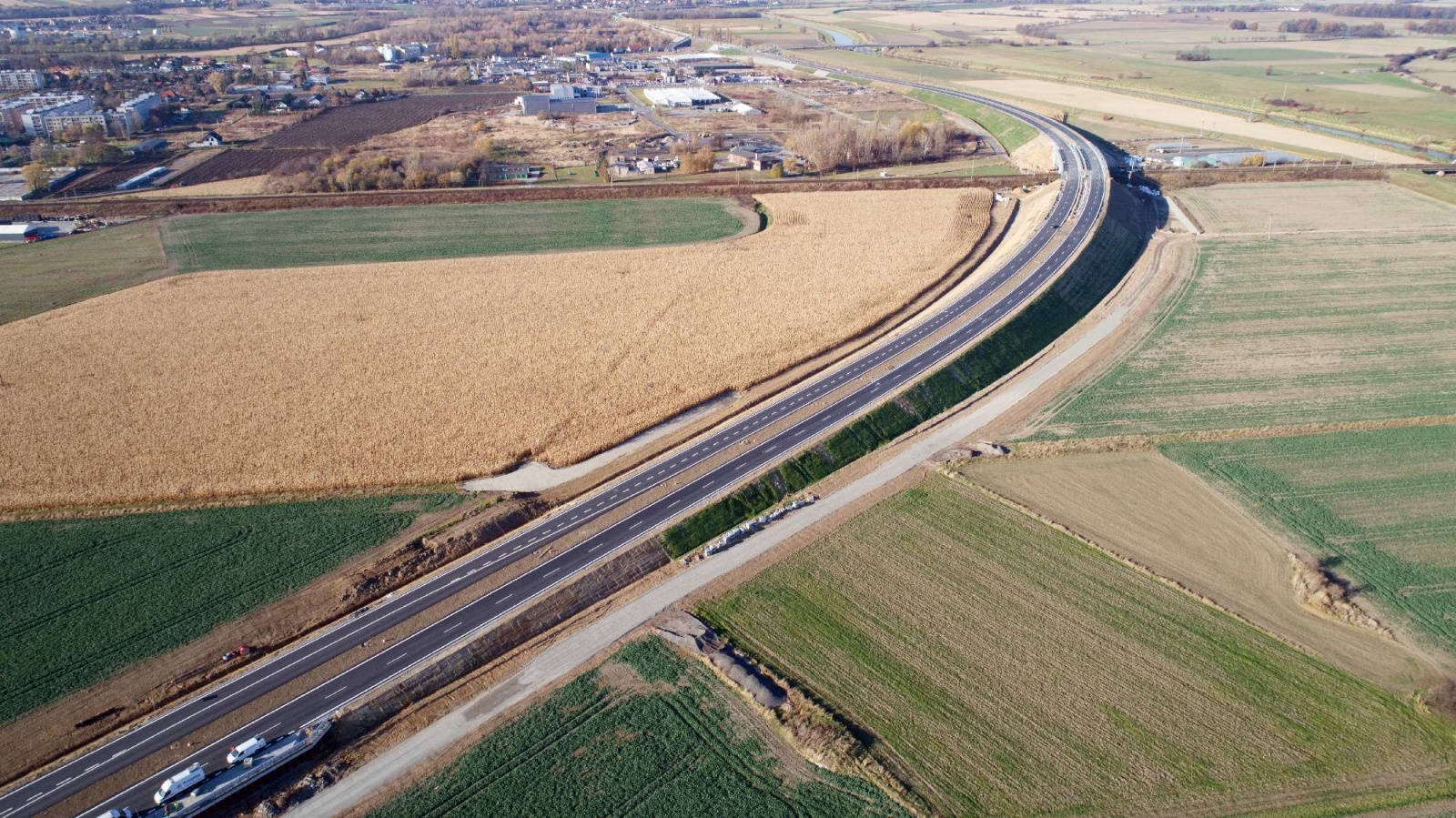Zdjęcie w galerii na portalu naszraciborz.pl: Raport z budowy wschodniej obwodnicy Raciborza [WIDEO 06.11.2021] wiadomości z regionu