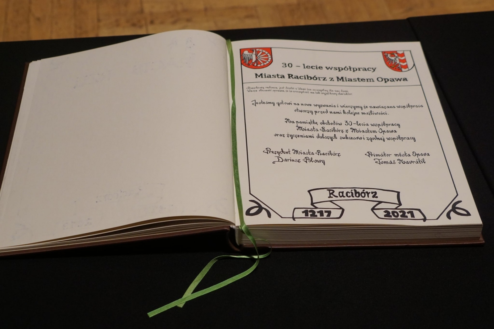 Zdjęcie w galerii na portalu naszraciborz.pl: Trzy dekady współpracy Raciborza i Opavy. Piękny jubileusz płytkiego ostatnio partnerstwa wiadomości z regionu