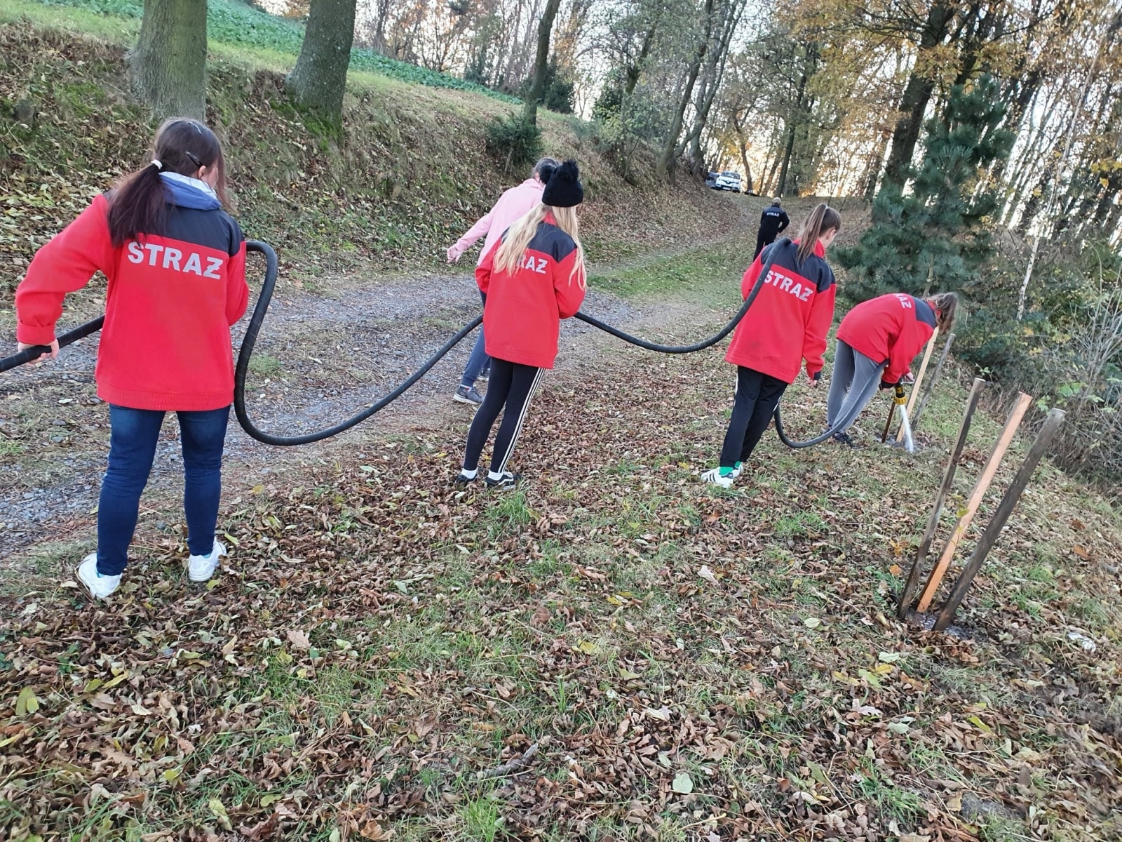 Zdjęcie w galerii na portalu naszraciborz.pl: Strażacy z Samborowic posadzili sto drzew na stulecie jednostki wiadomości z regionu