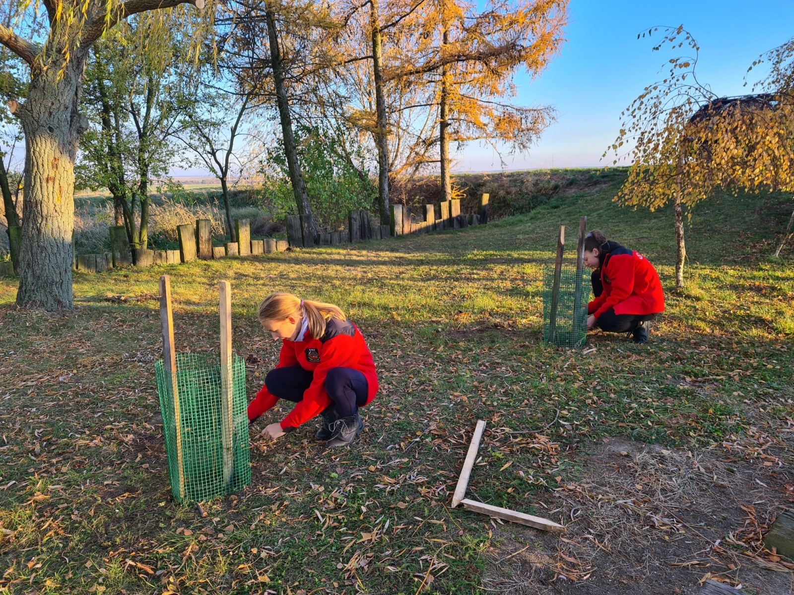 Zdjęcie w galerii na portalu naszraciborz.pl: Strażacy z Samborowic posadzili sto drzew na stulecie jednostki wiadomości z regionu